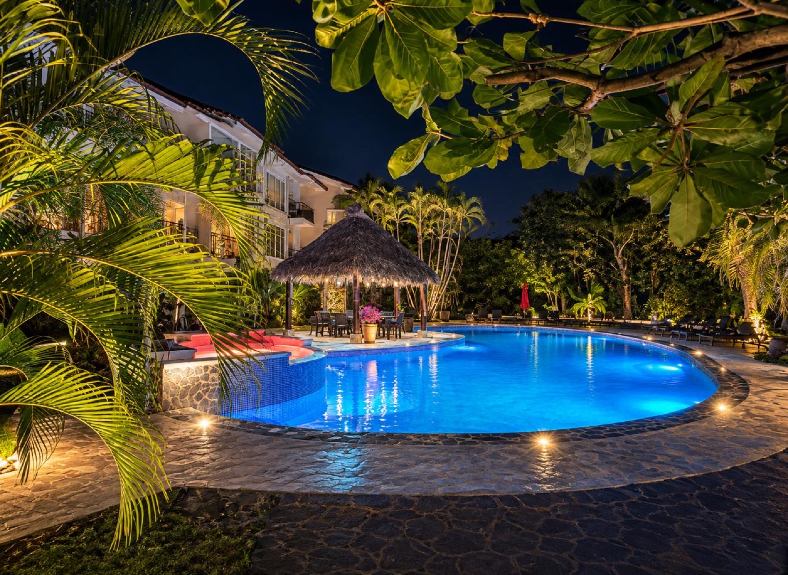 Pool at night